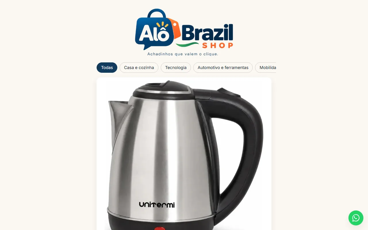 Catálogo online da Alô Brasil Shop